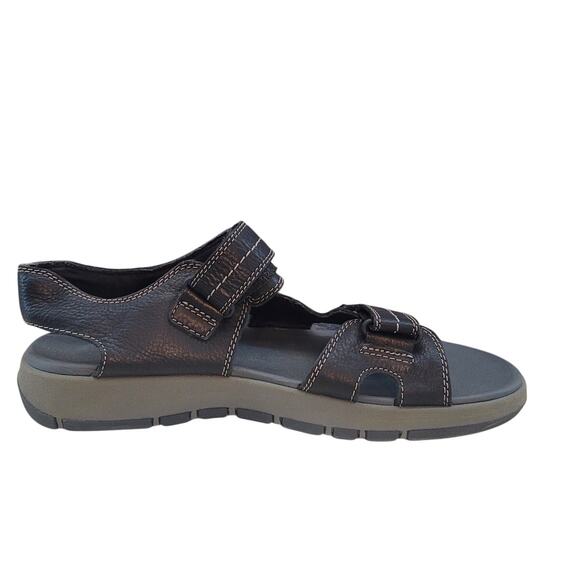 Clarks Brixby Shore Leather Sandals Men’s 12M Black EUC main image 7